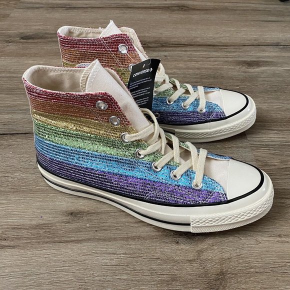 Converse x Miley Cyrus Chuck Taylor All Star 70 Hi Rainbow Women’s Size 8 - Picture 2 of 14